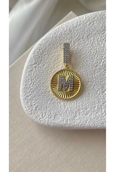 Genel Markalar Altın Kaplama M Harf Kolye Ucu ve Ajda Charm