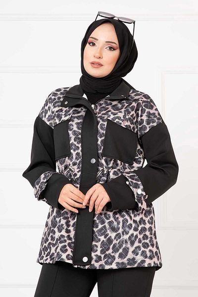 EBRUTESETTÜR Set cu model leopard cu tunel în talie