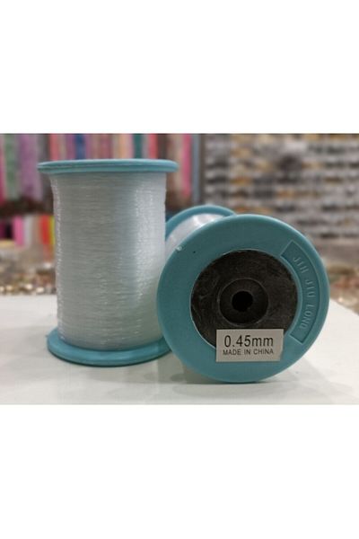 Hobimos 0.45mm Elasticless Clear Flat Fish Tape Lanyard (Suitable for Making Crystal, Pearl Bag and Accessories)