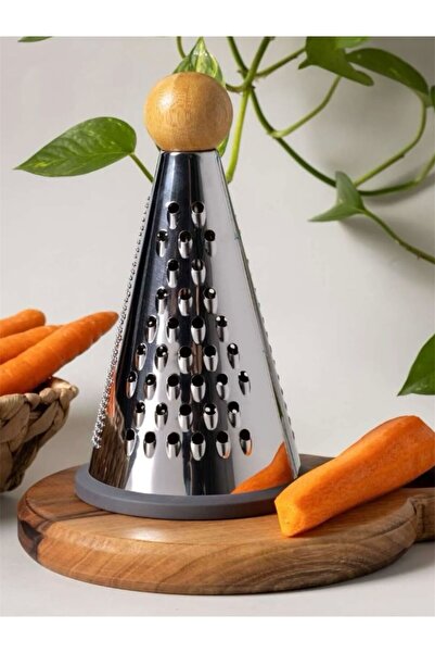 Yuva Concept مبشرة من الفولاذ المقاوم للصدأ برأس مقبض مخروطي من الخيزران مع ق...