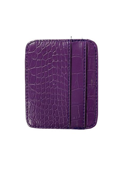 UK BAGS Faux Leather Crocodile Pattern Card Holder
