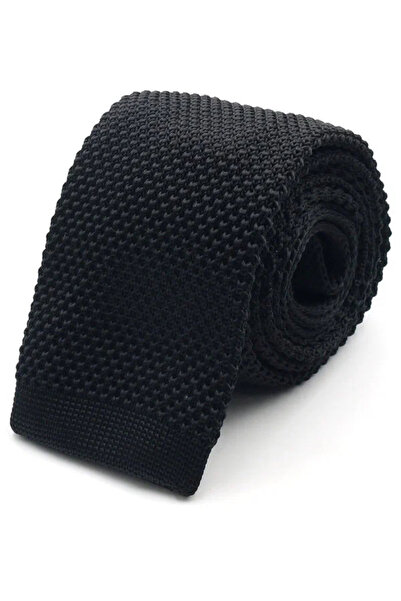 KZK ERKEK ÖRME SİYAH KRAVAT