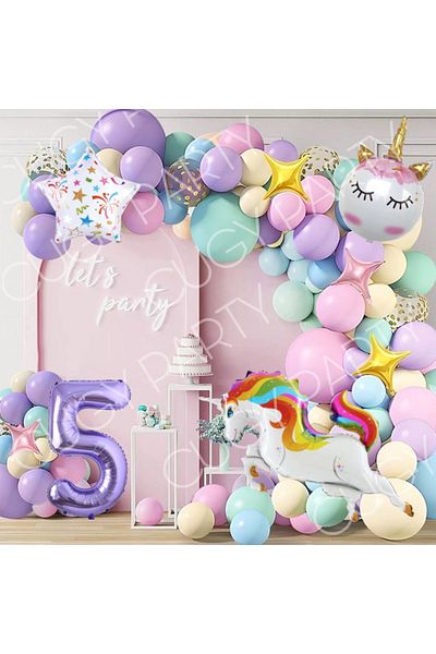 CUGY MACARON BALLOONS UNIKORN HORSE AGE FIGURE CONCEPT ΣΕΤ ΣΤΟΛΙΣΤΙΚΟ ΓΕΝΕΘΛΙΩΝ