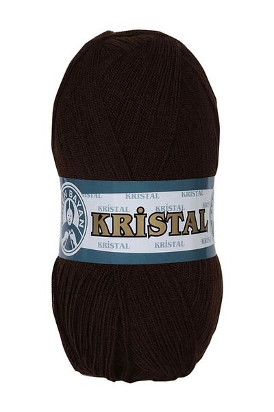 Ören Bayan Brown Crystal Knitting Lanyard - Knitted (Color Code: 083)