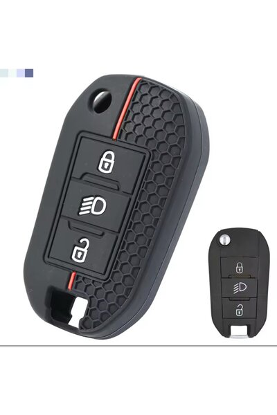 STİLİX GARAGE Θήκη προστασίας κλειδιού για Peugeot 208 301 308 508 5008 3008 ...