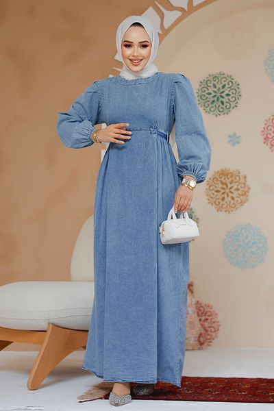 Neva Style Rochie Hijab Blue Denim - 19126M