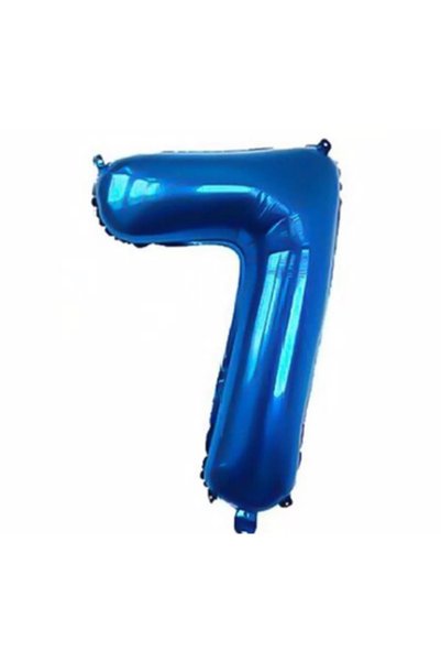 BEY AMBALAJ Rakam Folyo Balon Lacivert Rakam Balon Mavi Yaş Balon 102 Cm Sayı...
