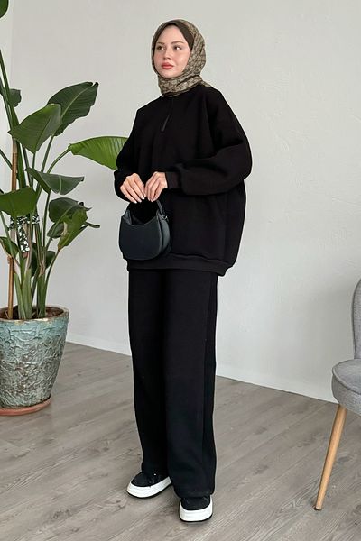 InStyle Raster Zippered Black Double Set
