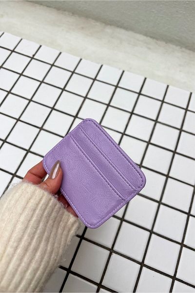 Yuka Atelier Suport pentru carduri din piele artificială texturată Lily