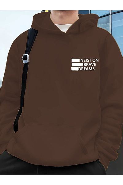 caddekombin Insıst on Printed Quilt 2 Thread Sweat Hooded