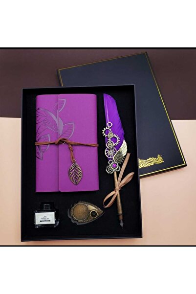 mr shopping MR Nostalji Ajanda Divit Kalem Seti Mürekkepli divit kalem seti ö...