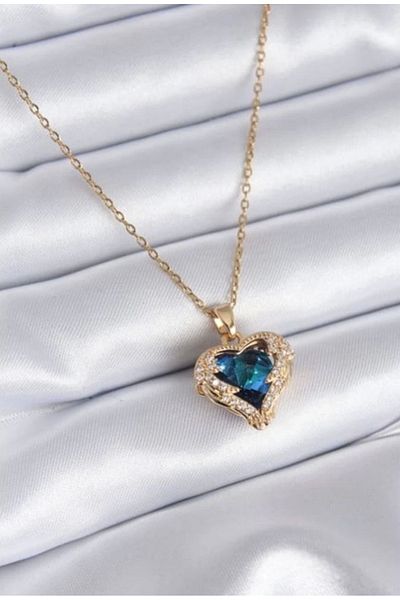 pullmarkt Planet Blue Purple Color Changing Stone - Women's Necklace