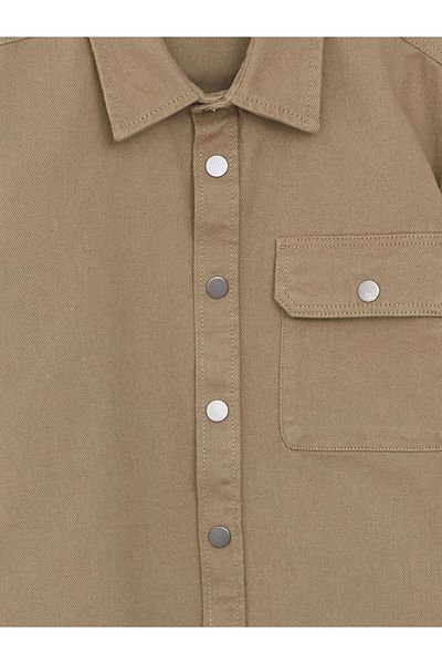 LC Waikiki Lcw Kids Khaki Long Sleeve Boy Shirt Jacket
