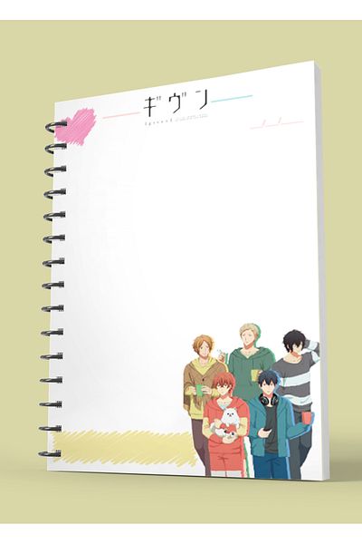 nihonwosekai Yaoi BL Anime A5 Size Spiral Notebook 50 Sheets