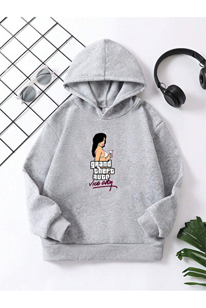 YUNAYT Hanorac imprimat cu glugă pentru copii