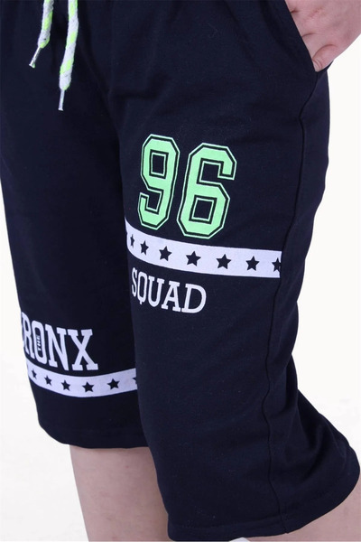 Markahit Culoare fosfor detaliată 96-bronx Text imprimat Băiat Capri Bleumarin