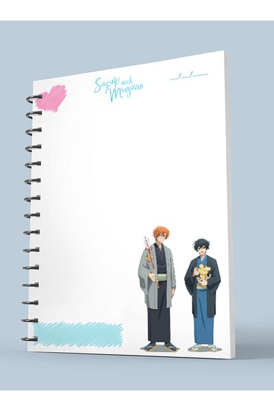 nihonwosekai Yaoi BL Anime A5 Size Spiral Notebook 50 Sheets