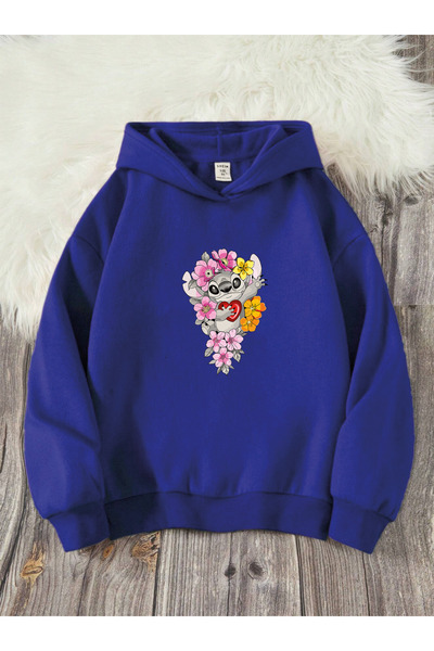 YUNAYT Дитячий світшот з капюшоном і принтом