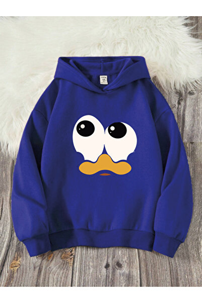 YUNAYT Dječja majica sa kapuljačom i printom