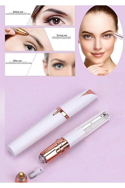 LaraThec جهاز إزالة شعر الحواجب والشارب للوجه ذو الأطراف الدقيقة