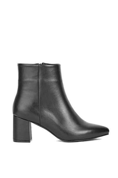 Saracshoes Gerçek Deri Kadın Bot Siyah Classic