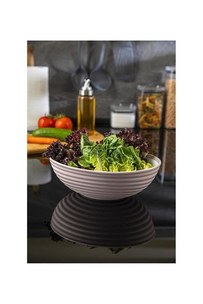HOBBY LİFE Vera Oval 1.6 Lt Pink Plastic Salad and Fruit Presentation Bowl