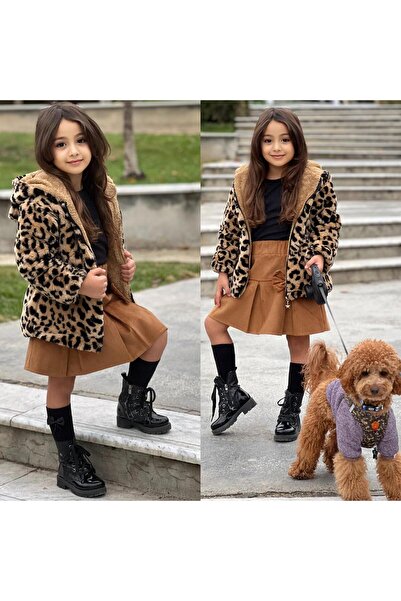 KOKOŞ BEBEK Leopard Plush Coat