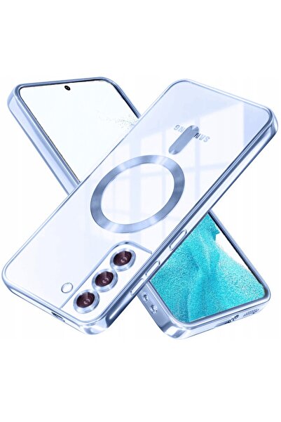 Rivor Samsung Galaxy S22 Kılıf Kamera Korumalı Magsafe Wireless Şarj Şeffaf K...