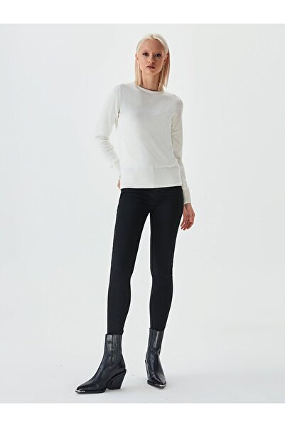 Ltb Crew Neck Beige Sweater