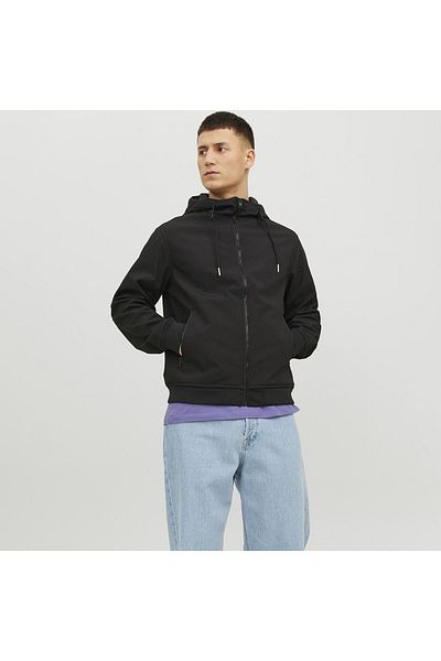 Jack & Jones JJEBASIC SOFTSHELL HOOD NOOS Сезонно яке с качулка, ветроустойчиво и дъждоустойчиво