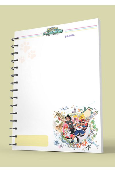nihonwosekai Pokemon Anime A5 Size Spiral Notebook 50 Sheets