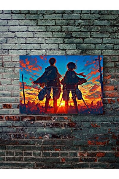 ZNC Levi, Mikasa Ackerman - Attack On Titan Anime - Manga Serisi, Özel Tasarım Kağıt Poster Duvar Sanatı