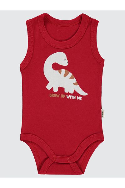 Civil Baby 1-36 Months Red Baby Boy Snap Badi