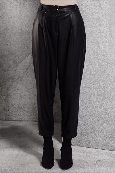 Alvina Cartoon Cut Suni Leather Pants 70815