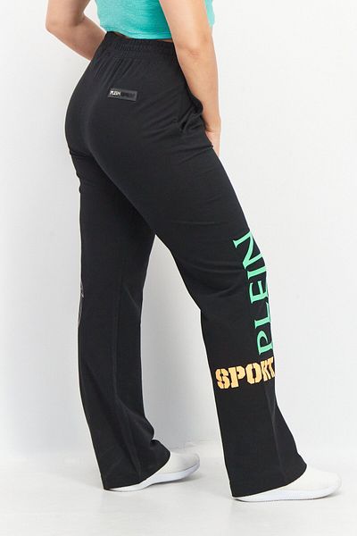 Plein Sport Women Sportswear Fit Training Sweatpants, Black Combo