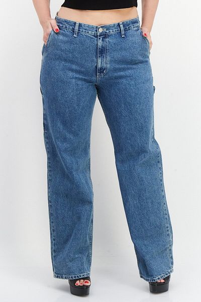 Esprit Women Regular Fit High Waist Non-stretchable Denim Jeans, Blue
