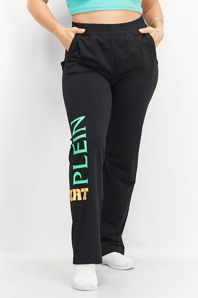 Plein Sport Women Sportswear Fit Training Sweatpants, Black Combo