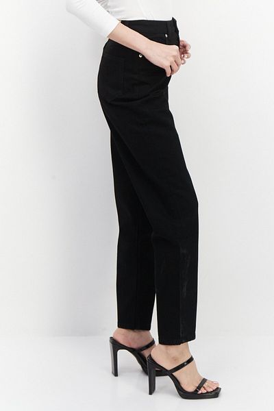 NA-KD Women Regular Fit Plain Stretchable Denim Jeans, Black