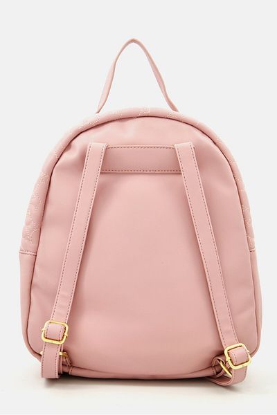 Betsey Johnson Women Quilted Backpack 33 H x 24 L x 11 W cm, Pink