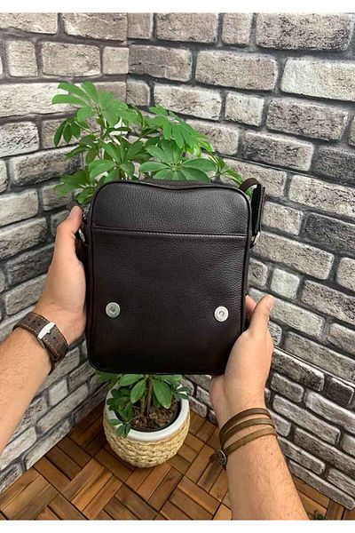 GUARD Black Genuine Leather Shoulder Bag - Grd2412Wt717