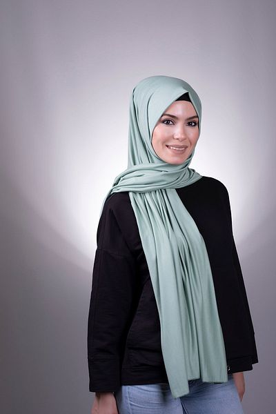 HÜRREM BONE Çağla uni șal clasic țesătură viscoză lycra bumbac pieptănat 202101_32