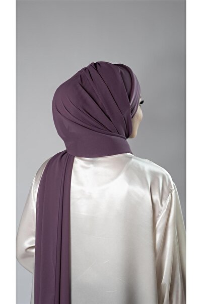 HÜRREM BONE Violet Pratik Hazır Geçmeli Bone Şal Şifon Kumaş Kendinden Boneli Üç Bantlı 1451_21
