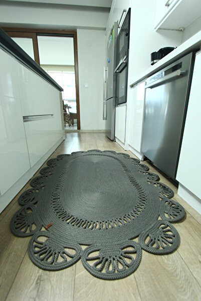 F&A COLLECTION Güneş Jüt Kilim, Paspas, Mutfak Halısı, Banyo Halısı, Oturma O...