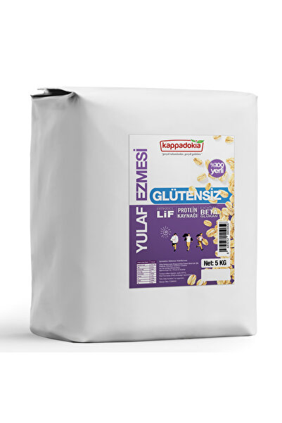 KAPPADOKİA Ekonomik Boy Glütensiz Yulaf Ezmesi - 5 Kg (Yeni Hasat)