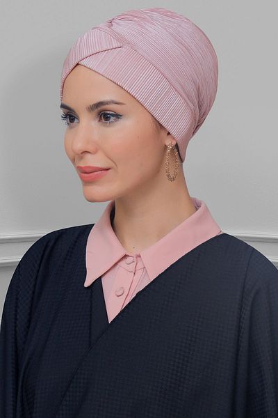 HÜRREM BONE Πούδρα Πρακτικό έτοιμο κουκούλα Hijab Fukuro Πλισέ σταυρό κορδόνι 1822_06
