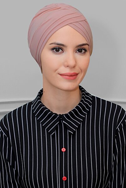 HÜRREM BONE مسحوق عملي جاهز للمناسب الحجاب بونيه قماش ساندي ثلاثة كروس 1803_06