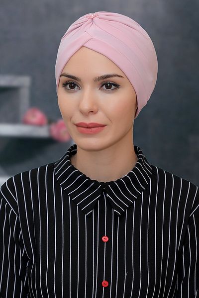 HÜRREM BONE Πούδρα Πρακτικό έτοιμο κουκούλα Hijab Άμμο ύφασμα με κορδόνι 1208_06