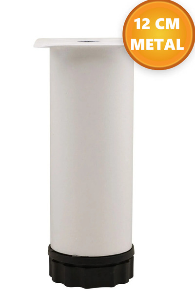 NUBLADO Metal Reglabil Alb 12 Cm Canapea Fotoliu Mobilier Baza Riser Suport Picioare Stalp.