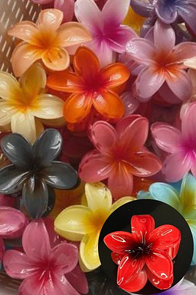 Mollycrush Women's 6-Piece Lotus Flower Design Peg Buckle - Elegant and Elegant Hair Accessory