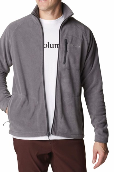 Columbia Men's Trek Zippered Fleece Top - Dark Gray